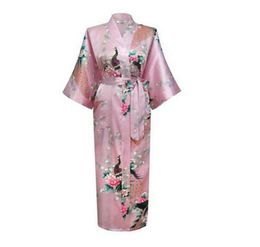 Sexy Japanese Flower Kimono Dress Gown Lingerie Bathrobe Long Robes Sleepwear Sauna Costume Plus Size8442342