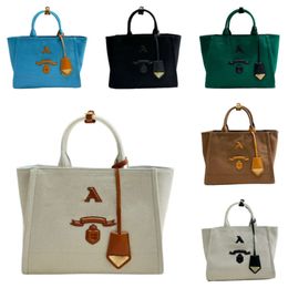 24ss canvas beach bag women tote bag designer bags embroidered handbag shopping Bag large capacity tote purse travel Bags