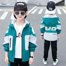 Clothing Sets 2024 Autumn Spring Boys Set Fashion Baby Boy Tracksuits Street Clothes Teenage 4 -14 Years Kids Sports Suits 2Pcs