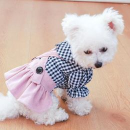 Dog Apparel Fashion Breathable Polyester Pet Princess Dress Puppy Two Legged Birthday Party Pograph Costume Supplies