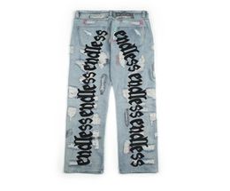 Streetwear Jeans Hip Hop Denim High Quality Pants Women Jeans Old Hole Jeans Broken Endless Men 2103201216407