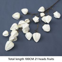 21 Heads 100CM Lantern Flower Branch Wedding Hall Ceiling Foam Fruit Floral Arrangement Christmas DIY Home Fake Banquet Decor