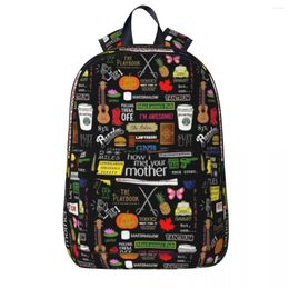 Backpack How I Met Your Mother Backpacks Student Book Bag Shoulder Laptop Rucksack Waterproof Travel Children School