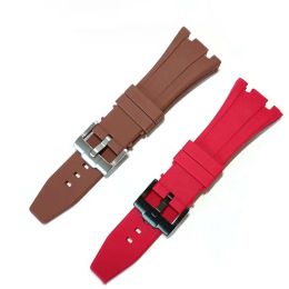 27mm 28mm 30mm Rubber Watch Strap for Royal Oak Offshore Series Band Silicone Soft Women Men's Bracelet Watch Accessories