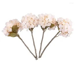 Decorative Flowers Artificial Silk Hydrangea Bridal Bouquet Christmas Decorations For Home Garden Arch Fake Plants Scrapbook Wedding Autumn