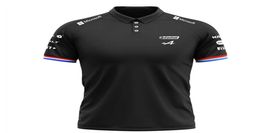 2022 Team Racing Men039s Short Sleeve Polo One Alonso Blue and Women039s Summer 31 Ocon Qxe99507513