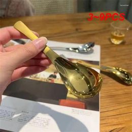 Spoons 3-9PCS Stainless Steel Spoon Easy To Clean Ergonomic Design Smooth Multifunctional Water