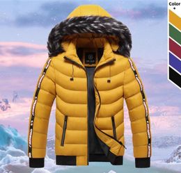 Men 2020 Winter Hooded Fur Collar Parka Fashion Brand men039s Warm Thicken Windproof Hat Parkas Jacket New Casual Hoodied Outwe7229604