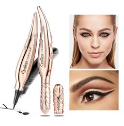 Professional Makeup Eye Liner Pencil Feather Shape Black Liquid Eyeliner Longlasting Eyeliners Pen Women Eyes Make Up Cosmetics T1222403