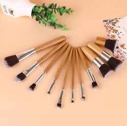 Makeup Brushes 11 PCS Professional Bamboo Makeup Brush Sets Makeup Tools With High Quality 4473374