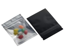 Whole 10000 pieces 7510cm Matte Clear front Zip Lock Packing Bag Self Seal Aluminium Foil Bags7070617