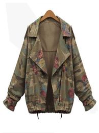 Sisjuly autunno primavera femminile camo giacca milita