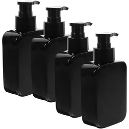 Storage Bottles 4 Pcs Bottled Shampoo Dispenser Travel Pump Moisturiser Hand Wash Soap Empty Lotion Handwashing Fluid Manual