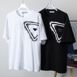 Summer designer t shirt men and women fashion tops casual loose shirts tees hip hop streetwear embroidery pure cotton short sleeve tshirt US Size P92432