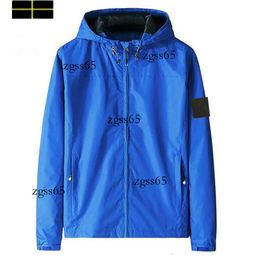 Stone Jacket Coat Designer Jacket New Men's Jacket Rushsuit Men's Long Sleeve Casual Sports Brand Zipper Outdoor Waterproof Coat Badges Men Company Casual Coat 182