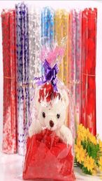 100pcs Transparent Plastic Gift Package Bag Clear Cellophane Bag Dolls Flower Gift Packing plastic18485382
