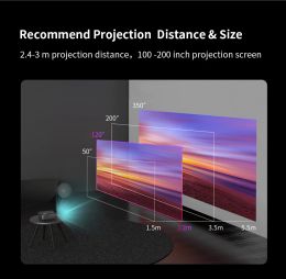 ThundeaL Full HD Projector 1080P WiFi LED Video Proyector TD97 Home Theatre Android TD97W 4K Projector Movie Home Cinema Beamer