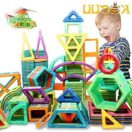 Regular/Big Size Magnetic Designer Building Construction Toys Set Magnet Educational Toys For Children Kids Boys Girls Gift Q0723 Pkpon