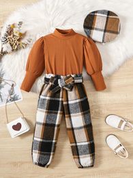 Clothing Sets Winter 1-6 Years Old Baby Girl Clothes Toddler Infant Outfit Thread Sweatshirts Long Pant Set