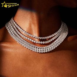 Fine Jewellery Hip Hop Sterling Sier VVS Moissanite Diamond Dropshipping Tennis Chain Bracelet Necklace For Men Women