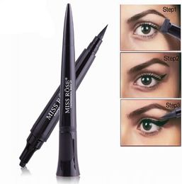 MISS ROSE Quick Dry Waterproof Makeup Liquid Eyeliner Natural Eye Liner Pencil Maquiagem Wing Eye Liner with Stamp Pencil5321262
