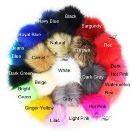 Furling 12pcs Poms Diy Whole 10cm Soft Faux Fox Fur Pom Ball For Knitting Hat Accessories Keychain Accessory Q1906063333074