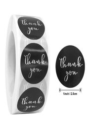 500pcs Thank You Stickers Gold Silver Foil Seal Label for Small Shop Wedding Gift Package Envelope Stationery Sticker2487375