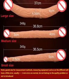 Big Soft Both Glans Dildo Artificial Penis Realistic Dual Dick Vagina Anal Plug G Spot Stimulate Female Masturbation Sex Toy For L9786441