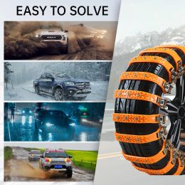 Car Anti-skid Chain SUV General Purpose Snow Mud Tires Winter Universal Non-slip Thickened Widened Wheel Snow Chain