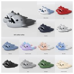 top Slippers Summer 2024 Designer Shark Sliders Men Women Slides Pink Blue Memory Foam Sandals Soft Thick Cushion Slipper Cloud Indoor Outdoor