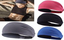 Women Men Adult Wide Sport Sweat Sweatband Headband Breathable Sport Running Yoga Gym Stretch Hair Band Accessories6481788