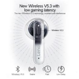 Lenovo XT98 Wireless Headphones,Touch Control HiFi Stereo Sound,13mm Speaker Unit,48 Hours Of Long Battery Life,Super Long Endur
