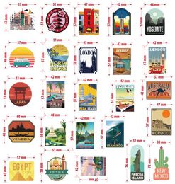 50PcsPack Travel City Landscape Waterproof Stickers for Water Bottle Laptop Planner Scrapbook Phone Desk Computer Wall Skateboard2403313