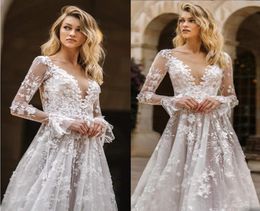 Sexy Backless Cap Sleeve Lace Princess Wedding Dress 2021 Appliques Beaded Flowers Court Train Vintage A Line Bridal Gowns7722631