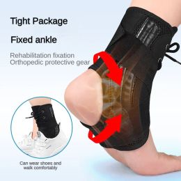 1 PCS Sport Ankle Support Sprain Ankle Braces Drop Foot Brace Lace Up Adjustable Strap Ankle Protector Foot Varus Correction