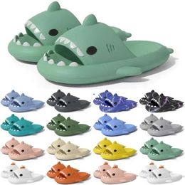 Free One Shark Designer Shipping Slides Sandal Slipper for GAI Sandals Pantoufle Mules Men Women Slippers Trainers Flip Flops Sandles Color8 608 s s
