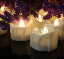 Pack of 6 Flickering LED Candles with Timer Battery Electronic Bougie Mariage Tea Lights Anniversaire 6 Hours on 18 Hours Off5255990