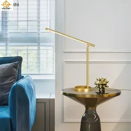 Table Lamps AIGESI Gold Brass Lamp Contemporary Creative Decor LED 3 Colours Desk Lighting For Home Bed Room