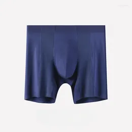 Underpants Men Trunks Modal Seamless Boxers Pouch Bulge Male Plus Size Extended Sports Underwear Summer Quick-Drying Shorts