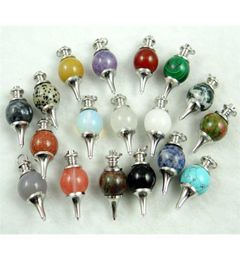 Natural stone lapis tiger eye Opal Turquoises crystal Quartz charm Pendants for diy Jewellery making necklaces Accessories10pcs 21109070833