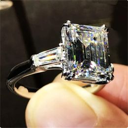 Luxury Promise Ring Real 925 sterling Silver AAAAA Sona cz Engagement Wedding band Rings For Women Fine Jewellery Xhwwl