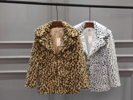 Women039s Fur Faux 2021 Imitation Korean Medium And Long Suit Sexy Leopard Pattern Coat Black White Fashion2576680