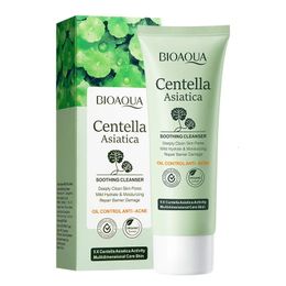 BIOAQUA Centella Asiatica Cleanser Moisturizing Oil Control Face Cleansing Wash Foam Skin Care 240523