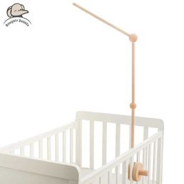 Mobiles# Upgrade Version Baby Rattle Toy 0-12 Months Wooden Mobile On The Bed Newborn Music Box Bed Bell Toys Holder Bracket Infant Crib Q240525