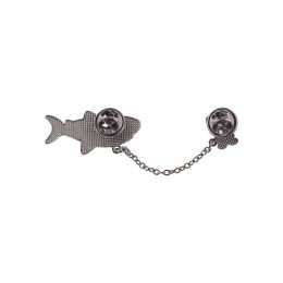 Dinosaur Shark Bird Animal Love Letter Vintage Phone Collar Decor Lapel Pin Brooch Men Women Jewelry Gifts Tassel Enamel Pins