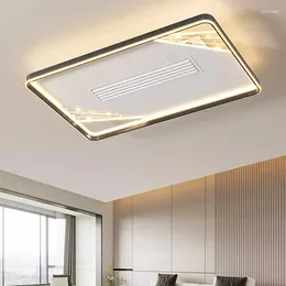 Modern Led Lamp With Ceiling Fan Without Blades Kids Bedroom Remote Control Fans Light Fixture