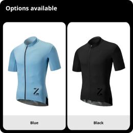 ZRSE Men Cycling Jersey Summer MTB Bicycle Clothing Maillot T-Shirt Mountain Bike Enduro Jumper Outfit Male YKK Zipper