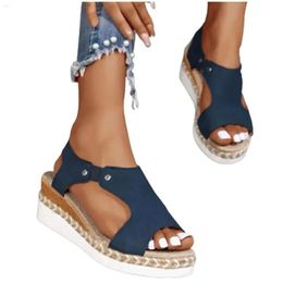 Stretch Sandals Casual Side Leather Hollow Flat Rome Shoes Summer Fashion Ladies Comfortable for d82
