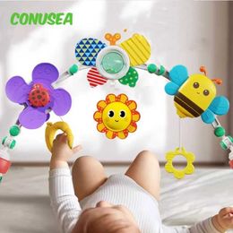 Mobiles# Baby baby crib bell toy 0-12 months 0-1 year old baby toy car seat bedside table pendant handcart toy Q240525