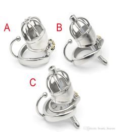 3 Styles Super Small Device Sex Toys For Men Cock Cage With Testicular Separated Hook Cock Peins Ring1067441